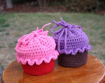 Cupcake Purse, Girls Purse, Cupcake Backpack, Cupcake Bag