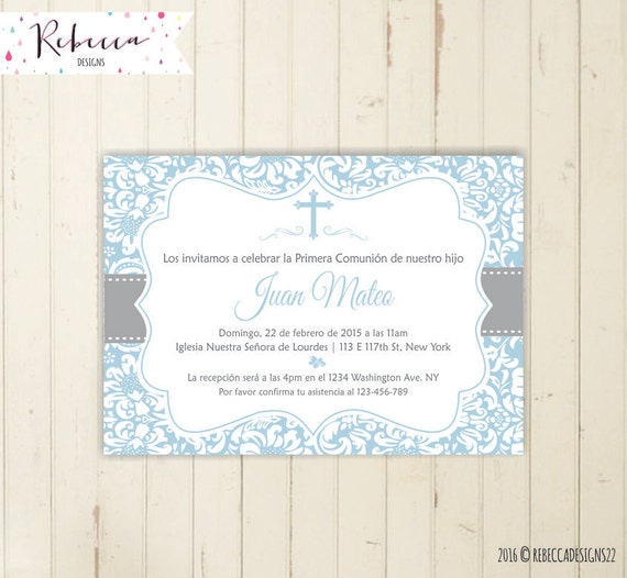 invitaciones de bautizo para nino items similar to comunion invitacion ni 241 o celeste imprimible primera comunion invitacion bautizo invitaciones de bautizo para nino items similar to comunion invitacion ni 241 o celeste imprimible primera comunion invitacion bautizo