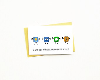 Nerd christmas card | Etsy