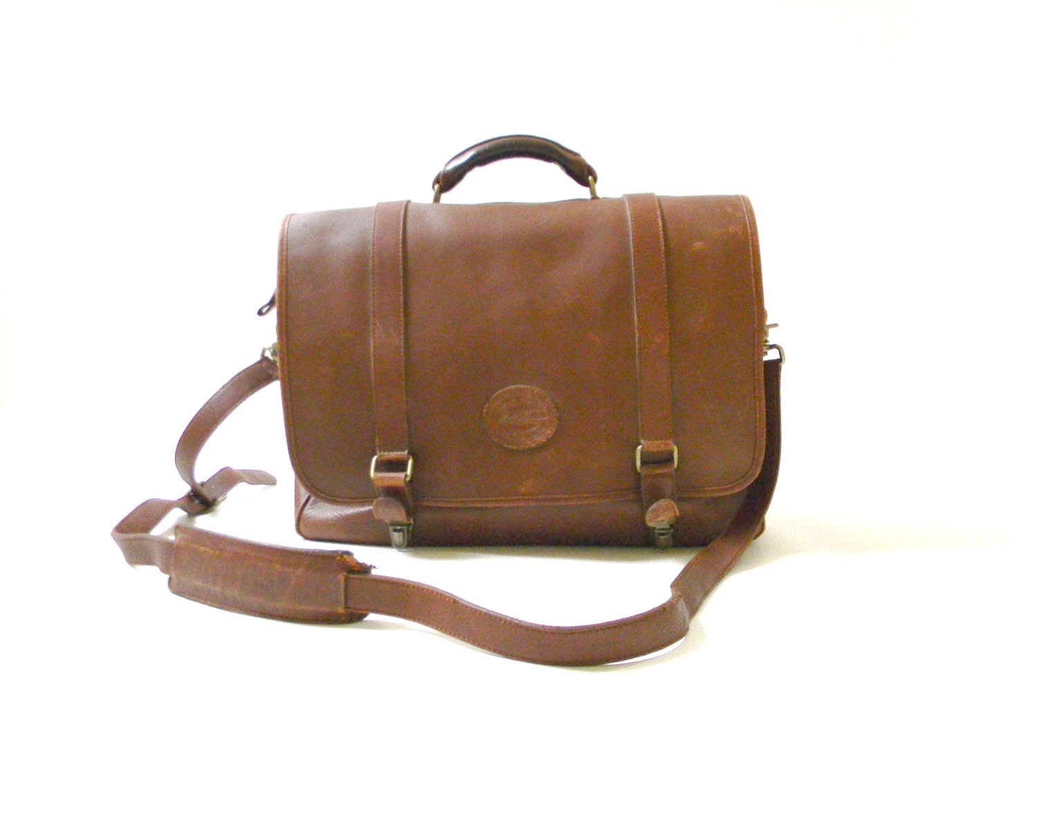 eddie bauer leather briefcase