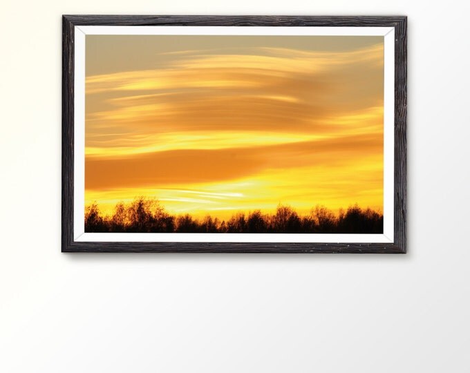 Poster printable Digital Download photo Instant fine art Printable gift Sunset photo Sunset colours Cloud photo Sky photo Sky photography