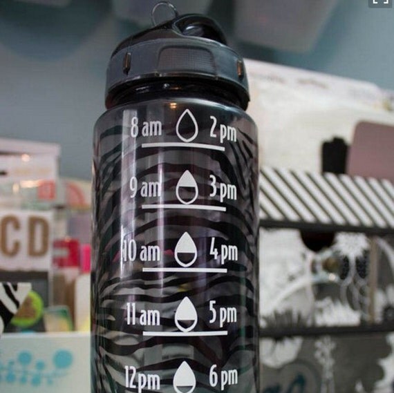 Make your own water bottle time markings with this cutting