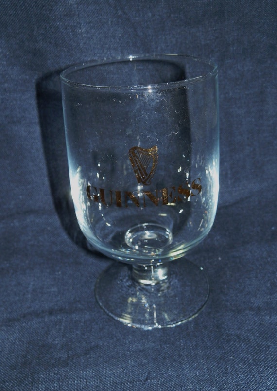 Vintage Guinness Half Pint Stemmed Glass 