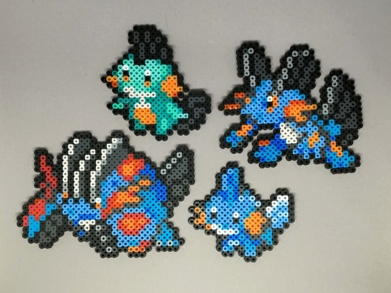 Mudkip Marshtomp Swampert Mega Swampert Pokemon by Pixelixir