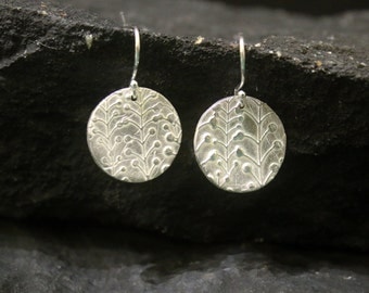 Small Sterling Silver Earrings Flower Earrings Everyday Earrings Dangle Silver Earrings Silver Lily of Valley Earrings Handmade earrings