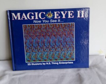 Magic Eye II, Hardcover, 1990, 3d Illusions, Fun Book, Gift Book