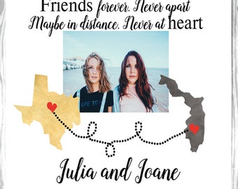 Going away gift Best friend gift Long distance Best friends Graduation gift Going away present Moving away gift Long distance friend