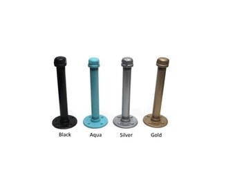 Colored Shelf Bracket, Metal Shelf Bracket CLEANED and PAINTED, Industrial Pipe Shelf Bracket