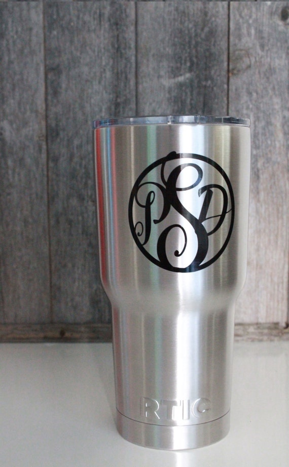 Spry Graphics Monogram Rtic Tumbler Custom RTIC Tumbler