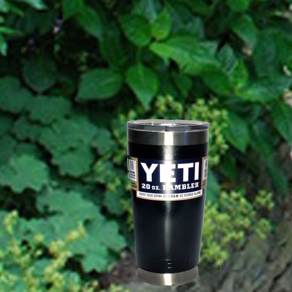 Powder coated Yeti Black YETI Rambler Personalized by Kappstudio