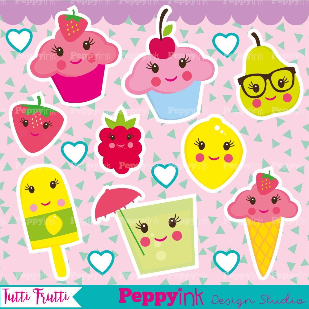 Tutti Frutti clipart commercial use, Tutti Frutti clipart vector ...