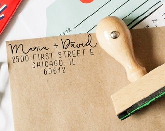 Return Address Stamp, Wedding Invitation Stamp, Custom Address Stamp, Calligraphy Address Stamp, Wedding Gift. Engagement Present