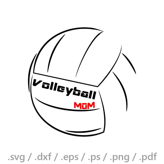 Download Volleyball MOM Silhouette studio designer edition by ArtsCorner