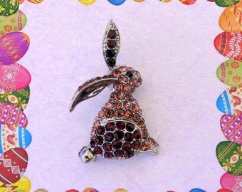 50% SALE Bunny Pin..Rabbit Pin..Bunny Brooch..Rabbit Brooch..Easter Bunny..Easter Jewelry..Bunny Jewelry..Rabbit Jewelry Easter Gift For Her