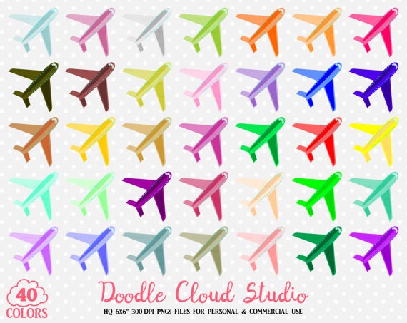 40 Colorful Airplane Clipart Travel Plane Holyday Planner Sticker 40 Colorful Airplane Clipart Travel Plane Holyday Planner Sticker