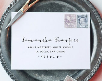 Printable Envelope Address template, Wedding Envelope Address, Fully Editable, Instant download, Edit in Word or Pages