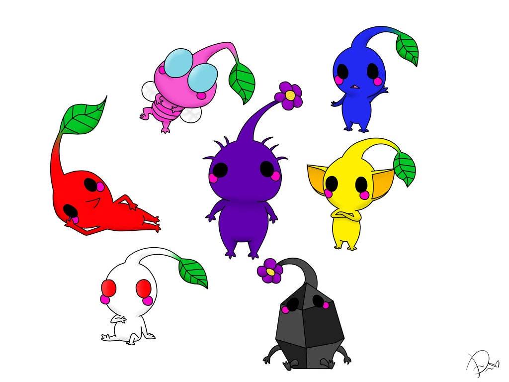 Pikmin Stickers by DomenicaChan on Etsy