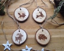 Popular items for wood slice ornament on Etsy