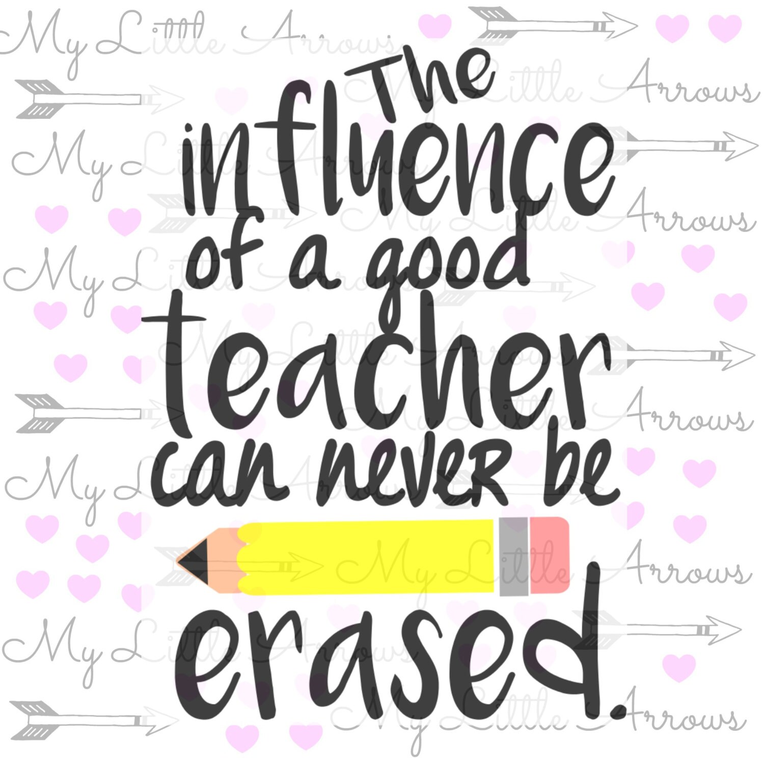 Download The influence of a teacher SVG DXF EPS png Files by ...