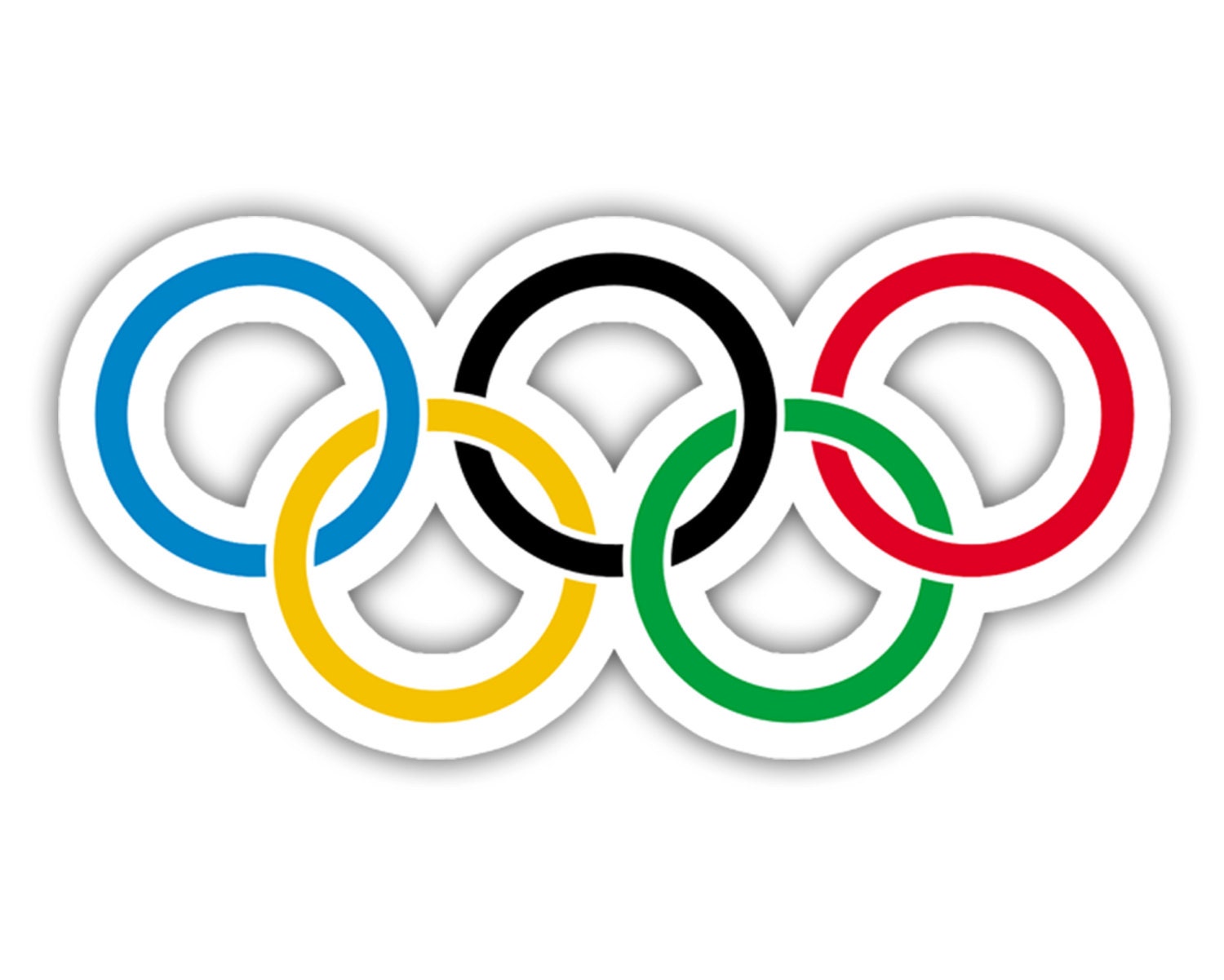 olympic rings logo vinyl decal sticker