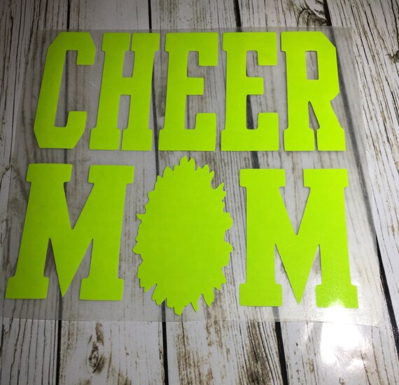 Iron on Cheer Mom Decals / Cheer Mom / Cheer mom iron on
