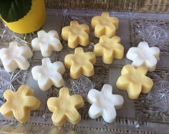 Flower soap favors QTY 4 bags hawaii garden floral wedding birthday guest bath