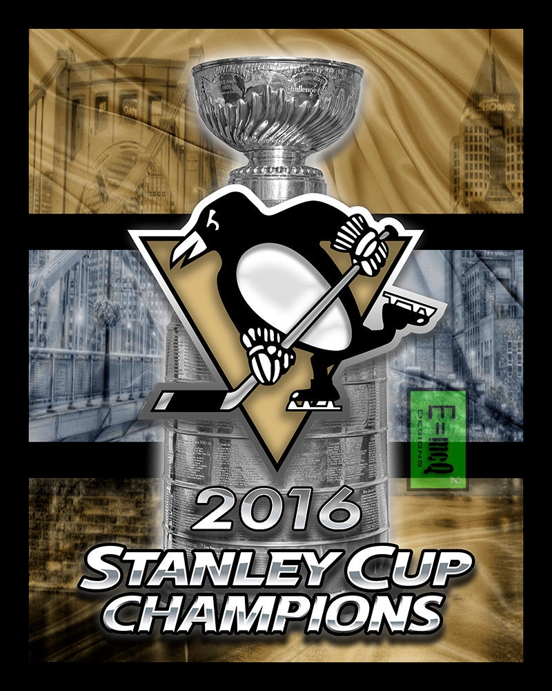 Pittsburgh Penguins 2016 Stanley Cup Championship By McQDesign