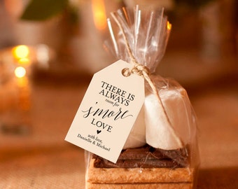 S'more Love Tags, S'more Love Sign, Wedding Printable, Wedding Favor Tags, Wedding Favor Ideas, Wedding Tag, PDF Instant Download #BPB310_47