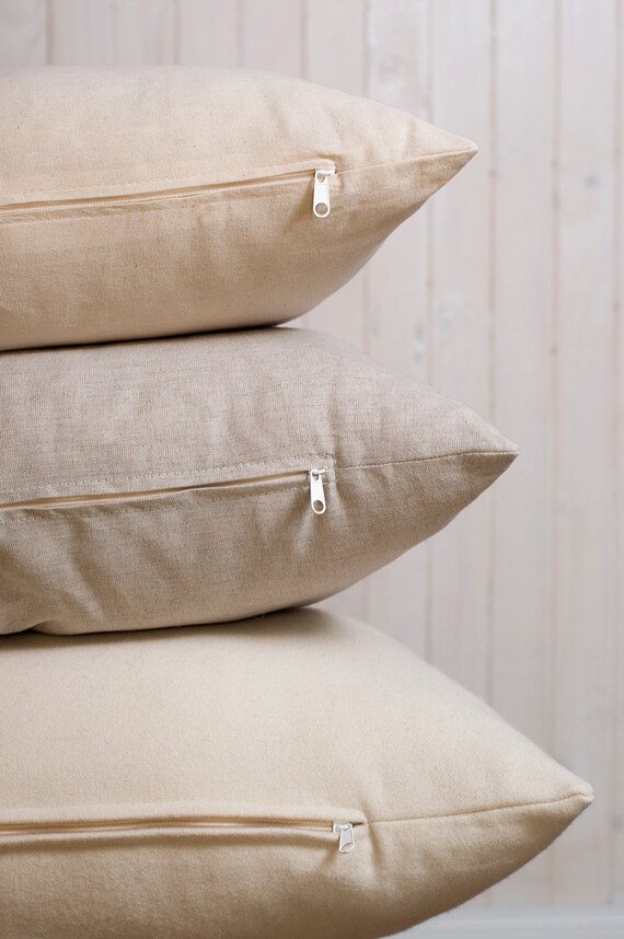 Wool Filled Pillow / Standard Size by TheHomeOfWool on Etsy