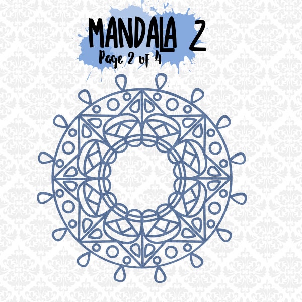 Download Mandala Intricate Henna Tattoo Circle Monogram SVG DXF Ai ...