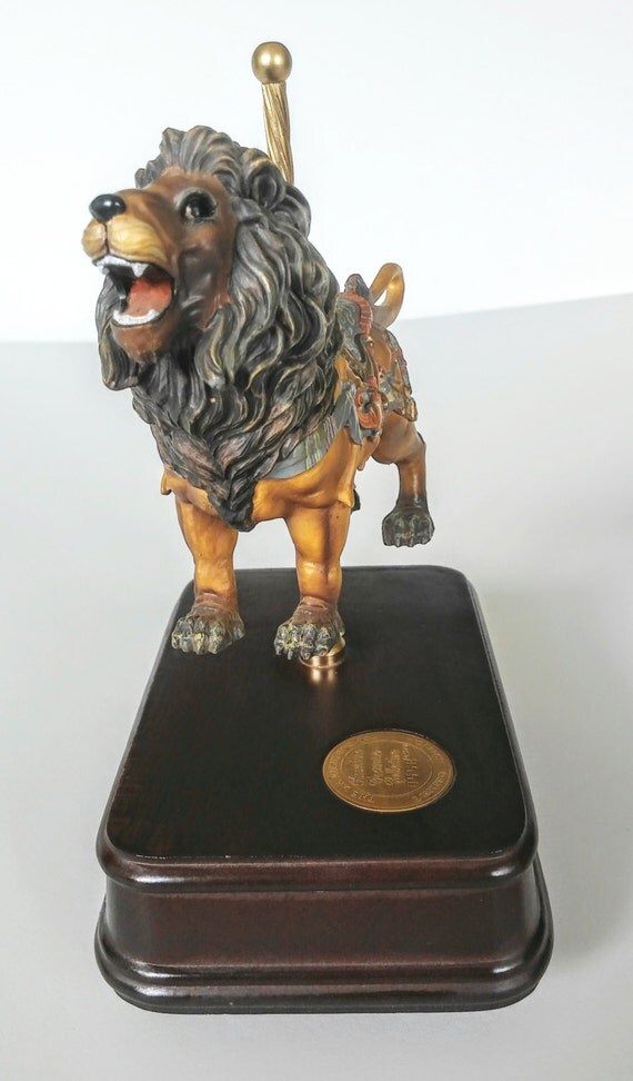 San Francisco Music Box Company Carousel Lion American