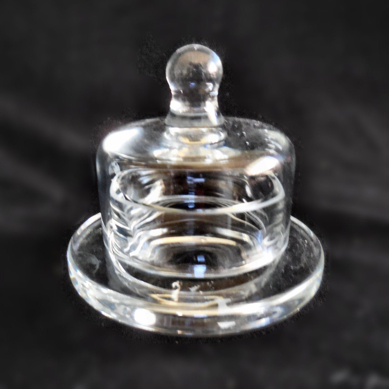 Individual Crystal Covered Butter Dish in the Presence pattern