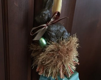 Easter bunny decor, home decor tassel