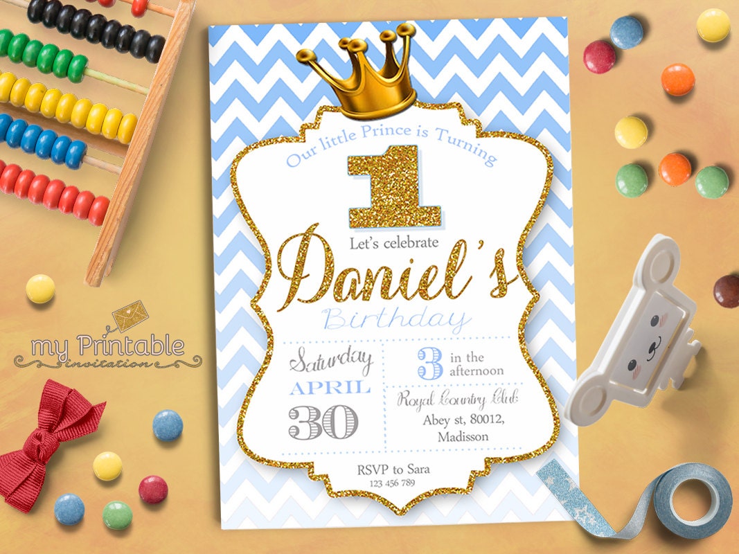 Little Prince Birthday Invitations 4