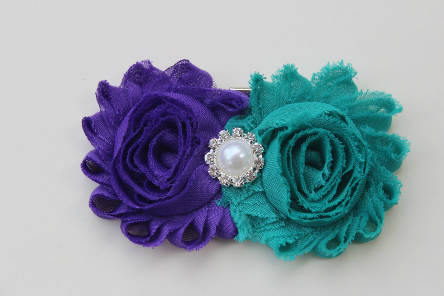 Purple And Teal Hair Clip Teal And Purple Hair Bows Teal Girls