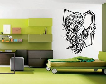 Wall Vinyl Sticker Decals Mural Room Design Decor Art Zombie Mummy Grave Dead Skeleton Horror Movie bo2553