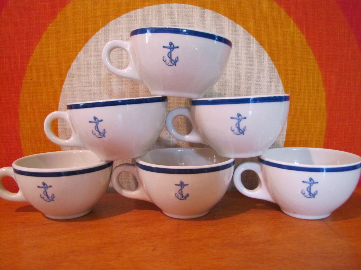 Vintage Tepco U.S. Navy Mug Coffee Cup Tepco Restaurantware