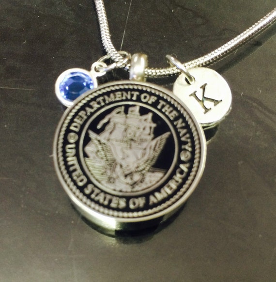 Cremation Jewelry US Navy Pendant Keepsake Urn