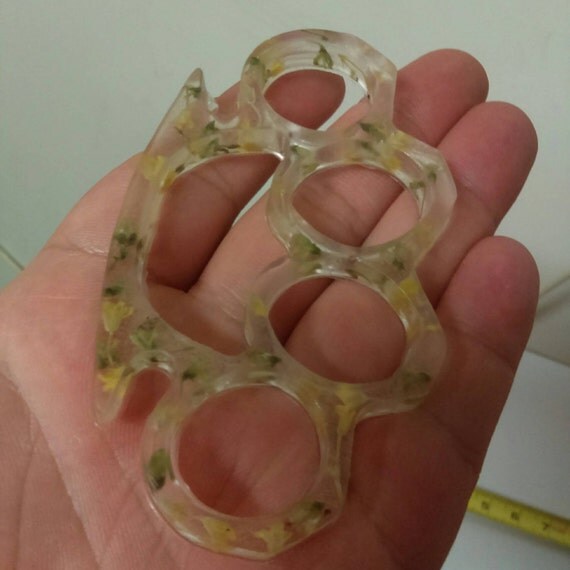 Resin souvenir knuckles by TangoDownParacord on Etsy