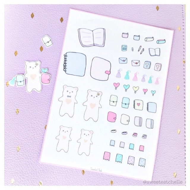 Cute Hand-drawn Printables for Planner Lovers by SweetestChelle