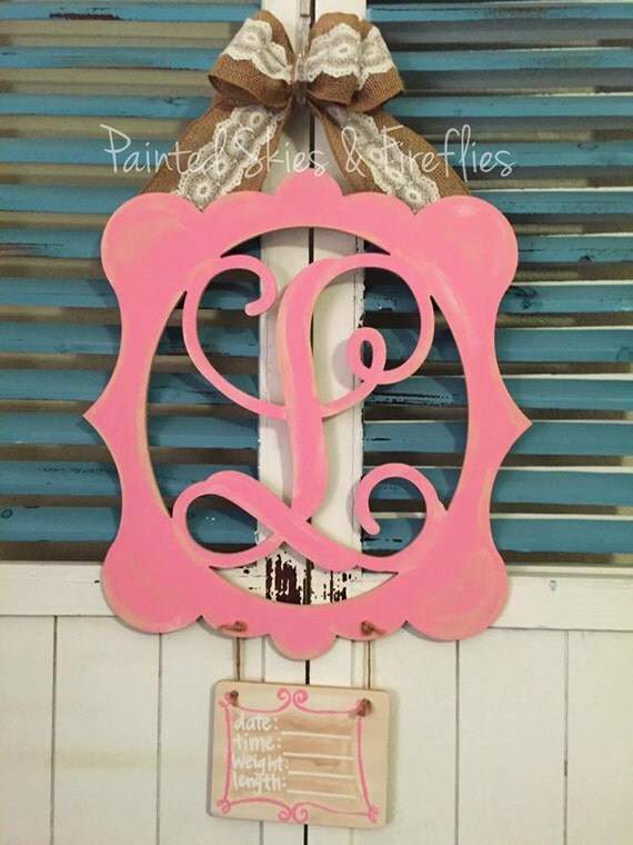 Hospital Birth Announcement Door Hanger / by paintedskyfirefly