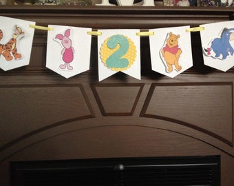 Winnie the Pooh Birthday Party Mini Banner