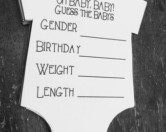 Baby weight guess | Etsy
