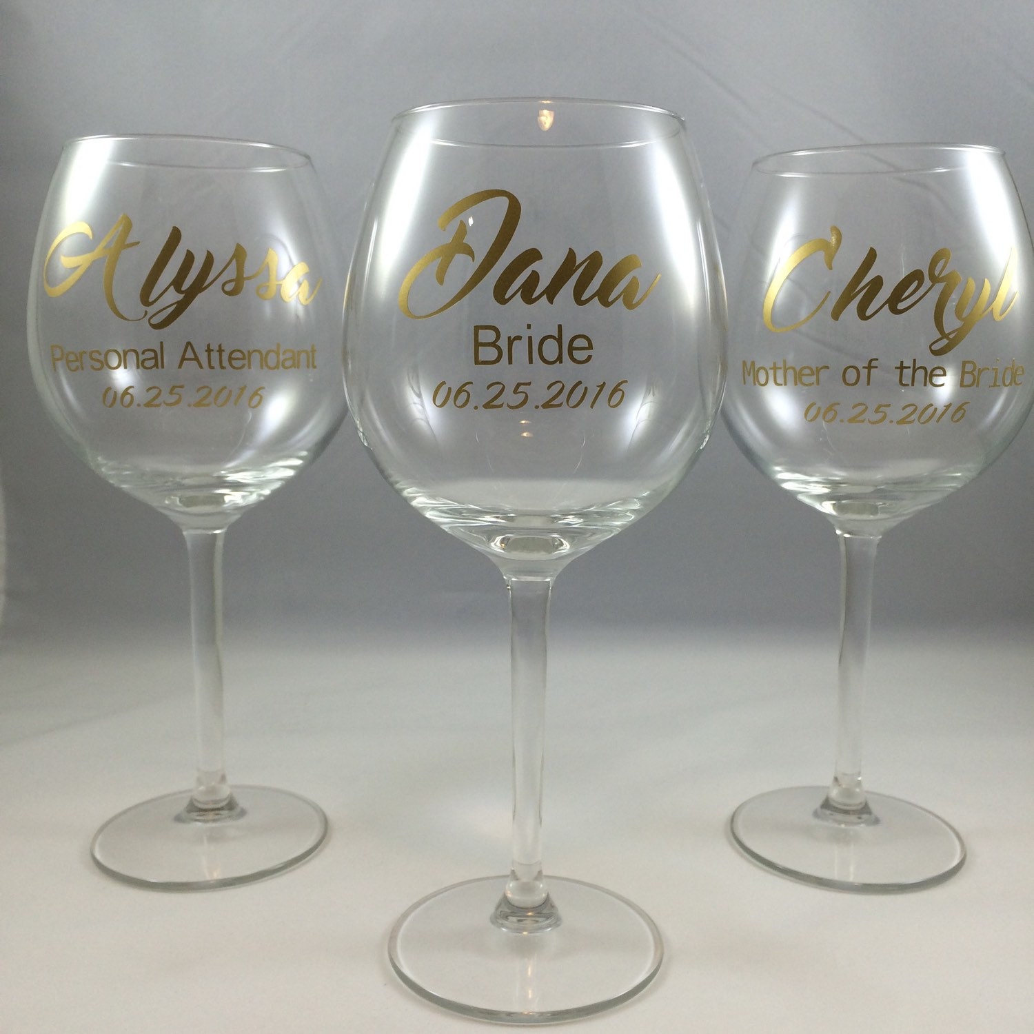 Bridesmaid Wine Glasses Bridesmaid Gift Bridesmaid Glasses