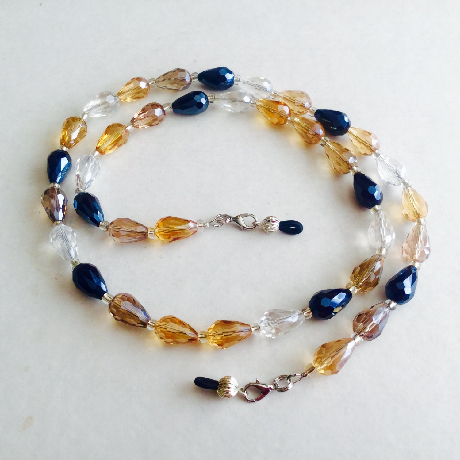 Teardrop Glass Eyeglass ChainNecklace