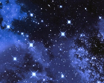 Space -Space Galaxy Fabric - Black (Stellar Tula Fabric) - sold by the 1/2 yard