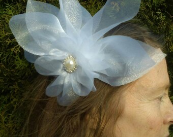 Wedding organza hair flower