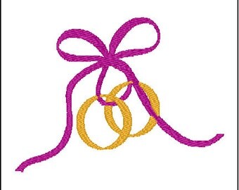 Embroidery designs wedding rings