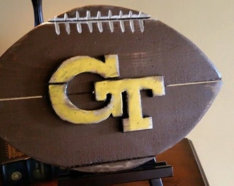 Georgia Tech wooden football