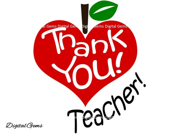 Download Thank You Teacher SVG Cutting File For Cricut by DigitalGems